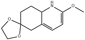 Spiro[1,3-dioxolane-2,6'(5'H)-quinoline], 7',8'-dihydro-2'-methoxy- Struktur