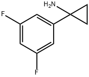 1-(3,5-difluorophenyl)cyclopropanamine(SALTDATA: HCl) 化学構造式