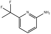 6-(1,1-二氟乙基)吡啶-2-胺, 1211515-86-4, 结构式