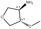 3-Furanamine, tetrahydro-4-methoxy-, (3R,4S)-rel- Struktur