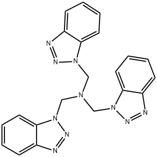 三(1H-苯并[D][1,2,3]三唑-1-基)甲基)胺, 121238-82-2, 结构式