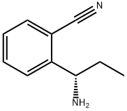 (S)-2-(1-aminopropyl)benzonitrile Struktur