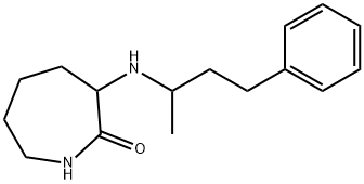 3-[(4-Phenylbutan-2-yl)amino]azepan-2-one Structure
