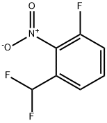 1-(二氟甲基)-3-氟-2-硝基苯 结构式