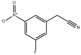 Benzeneacetonitrile, 3-fluoro-5-nitro- Struktur