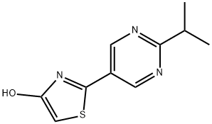 4-Hydroxy-2-(2-iso-propylpyrimidyl-5-yl)thiazole,1215071-79-6,结构式