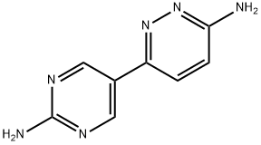 3-Amino-6-(2-aminopyrimidyl-5-yl)pyridazine 结构式