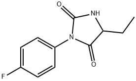 5-ethyl-3-(4-fluorophenyl)imidazolidine-2,4-dione Structure
