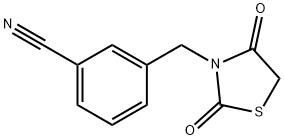 3-[(2,4-Dioxo-1,3-thiazolidin-3-yl)methyl]benzonitrile Structure