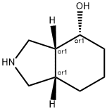 1H-Isoindol-4-ol, octahydro-, (3aR,4R,7aS)-rel- 化学構造式