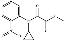 Acetic acid, 2-[cyclopropyl(2-nitrophenyl)amino]-2-oxo-, methyl ester 结构式