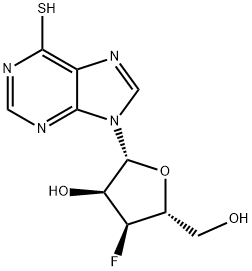 3'-Deoxy-3'-fluoro-6-thioinosine Structure