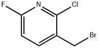 Pyridine, 3-(bromomethyl)-2-chloro-6-fluoro- Struktur