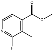 2-氟-3-甲基异烟酸甲酯, 1227581-56-7, 结构式