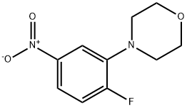 1-フルオロ-2-モルホリノ-4-ニトロベンゼン 化学構造式