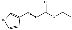 2-Propenoic acid, 3-(1H-pyrrol-3-yl)-, ethyl ester Struktur