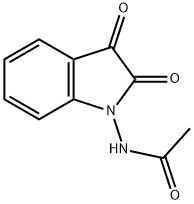 Acetamide, N-(2,3-dihydro-2,3-dioxo-1H-indol-1-yl)- Struktur