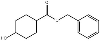 Cyclohexanecarboxylic acid, 4-hydroxy-, phenylmethyl ester 结构式