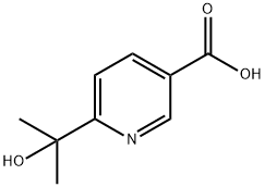 3-Pyridinecarboxylic acid, 6-(1-hydroxy-1-methylethyl)- 化学構造式