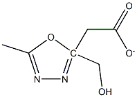 (5-methyl-1,3,4-oxadiazol-2-yl)methyl acetate 结构式