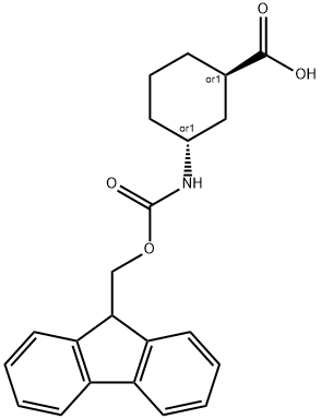 反式-3-(FMOC-氨基)环己烷甲酸,1242268-10-5,结构式
