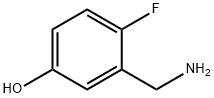 3-(aminomethyl)-4-fluorophenol 化学構造式