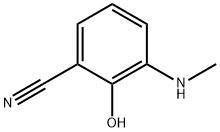 2-hydroxy-3-(methylamino)benzonitrile Structure