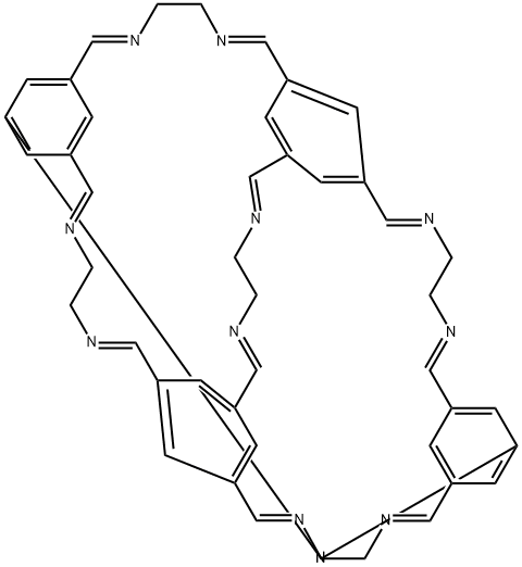 Ethane diamine cycloimine organic cage Structure