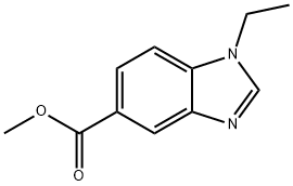 甲酯1-乙基-1H-苯并[D]咪唑-5-羧酸,1245563-05-6,结构式