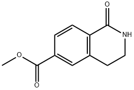 6-Isoquinolinecarboxylic acid, 1,2,3,4-tetrahydro-1-oxo-, methyl ester 化学構造式