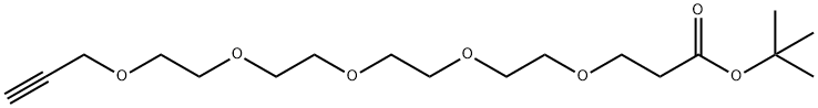 丙炔基-四聚乙二醇-丙酸叔丁酯, 1245823-50-0, 结构式