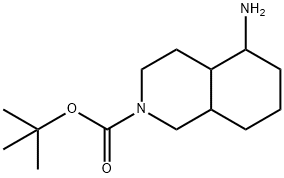 2(1H)-Isoquinolinecarboxylic acid, 5-aminooctahydro-, 1,1-dimethylethyl ester 化学構造式