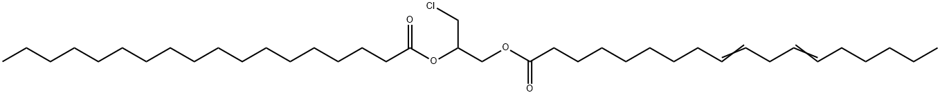 rac-1-Linoleoyl-2-stearoyl-3-chloropropanediol,1246833-46-4,结构式