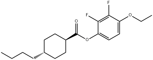 Cyclohexanecarboxylic acid, 4-butyl-, 4-ethoxy-2,3-difluorophenyl ester, trans-|Cyclohexanecarboxylic acid, 4-butyl-, 4-ethoxy-2,3-difluorophenyl ester, trans-