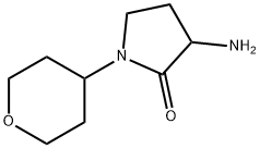 3-amino-1-(oxan-4-yl)pyrrolidin-2-one Struktur