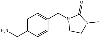 1-(4-(氨基甲基)苄基)-3-甲基咪唑啉-2-酮,1248805-08-4,结构式