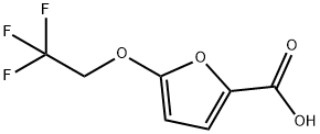 5-(2,2,2-三氟乙氧基)呋喃-2-羧酸, 1250292-88-6, 结构式