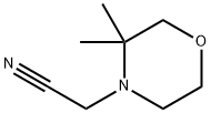 2-(3,3-dimethylmorpholin-4-yl)acetonitrile Structure