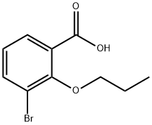 3-Bromo-2-propoxybenzoic acid 化学構造式