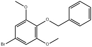 Benzene, 5-bromo-1,3-dimethoxy-2-(phenylmethoxy)- Structure
