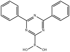 (4,6-二苯基-1,3,5-三嗪-2-基)硼酸,1251825-65-6,结构式