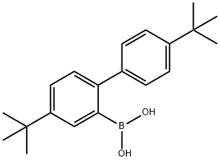 Boronic acid, B-[4,4'-bis(1,1-dimethylethyl)[1,1'-biphenyl]-2-yl]- 化学構造式
