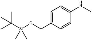 Benzenamine, 4-[[[(1,1-dimethylethyl)dimethylsilyl]oxy]methyl]-N-methyl- Struktur