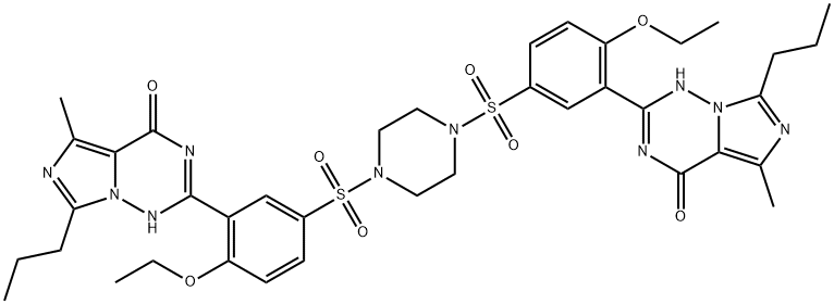 2,2'-((piperazine-1,4-disulfonyl)bis(2-ethoxy-5,1-phenylene))bis(5-methyl-7-propylimidazo[5,1-f][1,2,4]triazin-4(3H)-one)