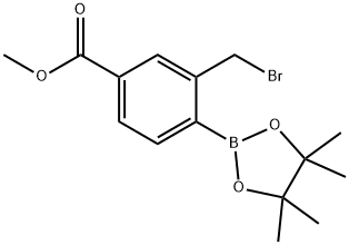 1256388-92-7 Benzoic acid, 3-(bromomethyl)-4-(4,4,5,5-tetramethyl-1,3,2-dioxaborolan-2-yl)-, methyl ester