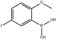 Boronic acid, B-(5-iodo-2-methoxyphenyl)- 化学構造式