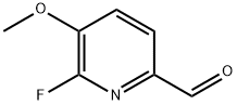 2-Pyridinecarboxaldehyde, 6-fluoro-5-methoxy- 结构式