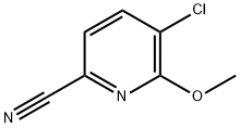 5-氯-6-甲氧基吡啶甲腈 结构式