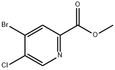 2-Pyridinecarboxylic acid, 4-bromo-5-chloro-, methyl ester,1256834-36-2,结构式