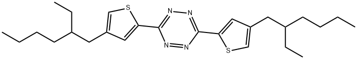 3,6-bis[4-(2-ethylhexyl)thien-2-yl]-s-tetrazine Struktur